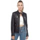 Abigail Womens Black Leather Jacket