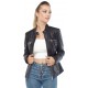 Abigail Womens Black Leather Jacket