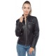 Abigail Womens Black Leather Jacket