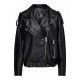 Addison Black Leather Motorcycle Jacket