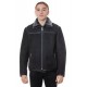 Aiden Black Fur Leather Jacket