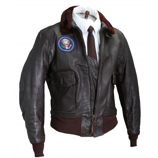 Air Force One John F. Kennedy Fur Leather Jacket