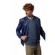 Alexander Blue Bomber Leather Jacket