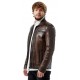 Alexander Men Dark Brown Leather Jacket
