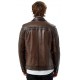 Alexander Men Dark Brown Leather Jacket
