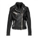 Anastasia Black Biker Leather Jacket
