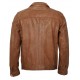 Antonio Brown Leather Slim Fit Jacket