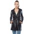 Ariana Belted Trench Leather Coat