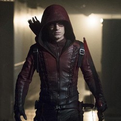 Arrow Arsenal Roy Harper Red Leather Jacket