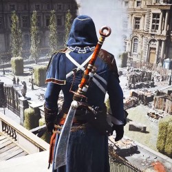 Assassin's Creed Unity Denim Trench Coat