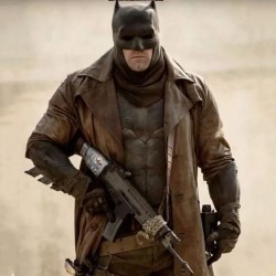 Batman Vs Superman Ben Affleck Brown Leather Trench Coat