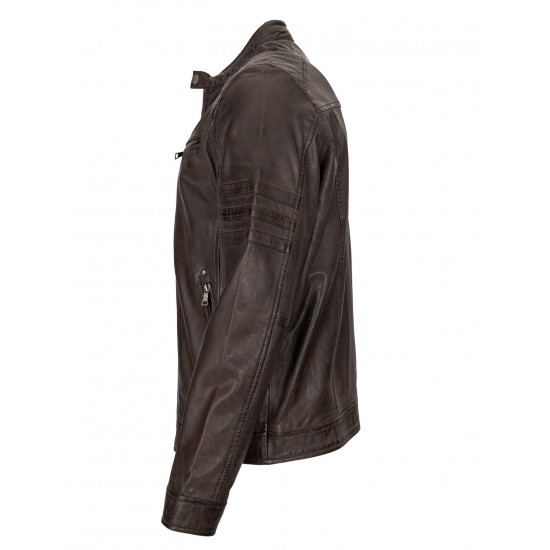 Beckham Dark Brown Leather Jacket