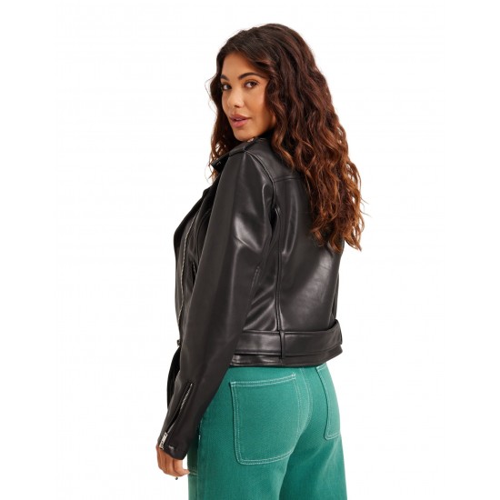 Brielle Women Black Leather Jacket