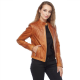 Carolina Mae Brown Leather Jacket