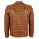 Carson Brown Quilted Leather Jacket