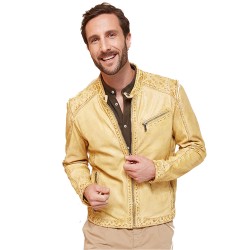 Christopher Embroidery Yellow Jacket