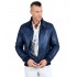 Colton Blue Bomber Leather Jacket