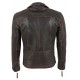 Damian Brown Biker Leather Jacket