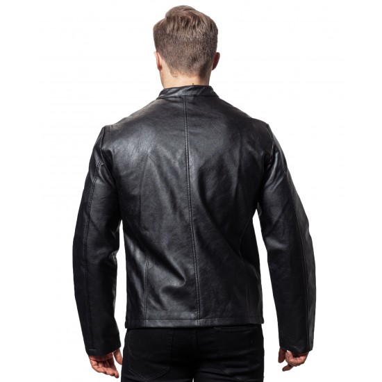 Damian Black Leather Jacket