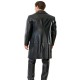 Davian Leather Trench Coat For Men