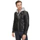 Daxton Black Quilted Hooded Jacket