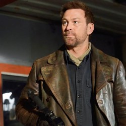 Defiance Grant Bowler Brown Leather Coat