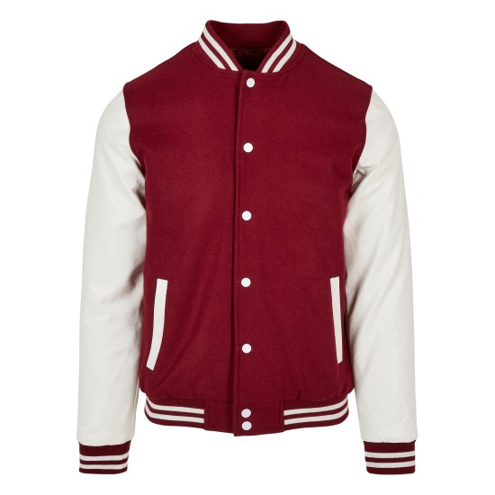 Easton Red And White Varsity Jacket
