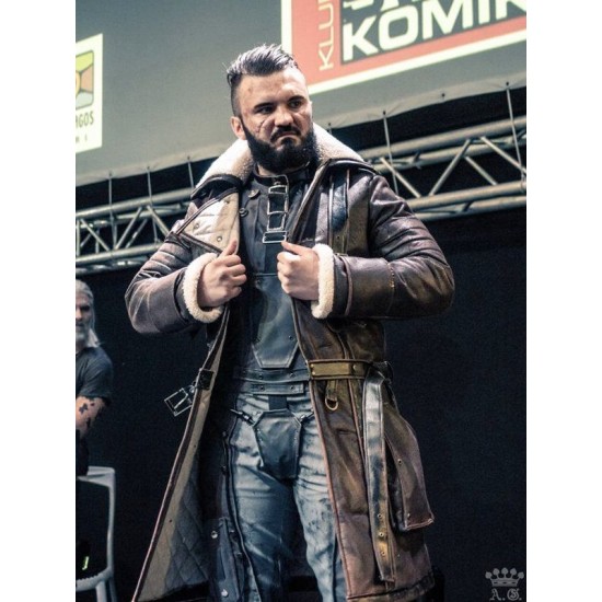 Elder Maxson Fallout 4 Distressed Trench Leather Coat
