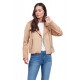 Elena Paisley Biker Faux Leather Jacket