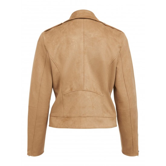 Elena Paisley Biker Faux Leather Jacket