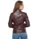 Elizabeth Dark Brown Women's Leather Jacket