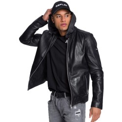 Emerson Hooded Leather Jacket