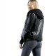 Everleigh Clara Black Hooded Leather Jacket