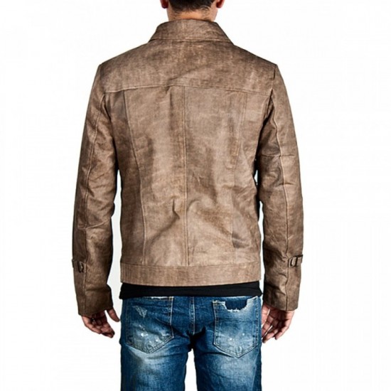 Expendables 2 Jason Statham Distressed Leather Jacket
