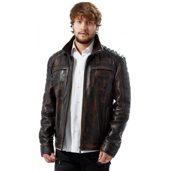 Frank Samuel Dark Brown Vintage Leather Jacket