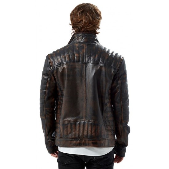 Frank Samuel Dark Brown Vintage Leather Jacket