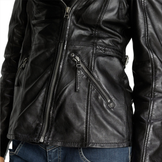Gabriella Quinn Biker Leather Jacket