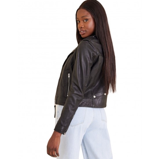 Georgia Biker Leather Jacket for Women