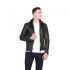 Gideon Hooded Black Leather Jacket