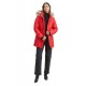 Hailey Genesis Red Fur Collar Jacket