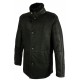 Harrison Black Lambskin Leather Coat For Men