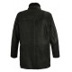 Harrison Black Lambskin Leather Coat For Men