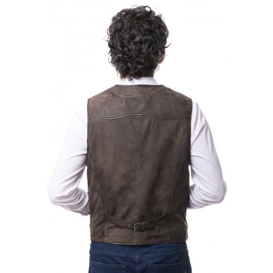 Harrison Vintage Leather Vest