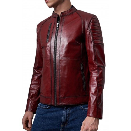 Jeffrey Gary Quilted Leather Jacket