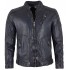 Kayden Blue Vintage Leather Jacket