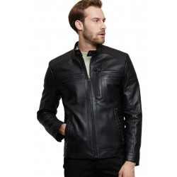 Kenneth Black Classic Leather Jacket