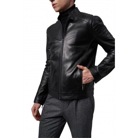 Kevin Brian Black Leather Jacket
