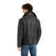Kieran Black Shearling Zipper Jacket