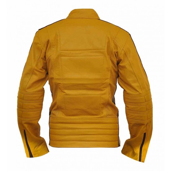 Uma Thurman The Bride Kill Bill Yellow Women Leather Jacket