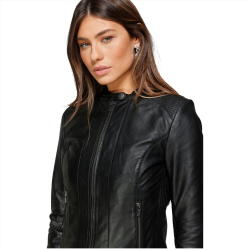 Kinsley Black Leather Jacket